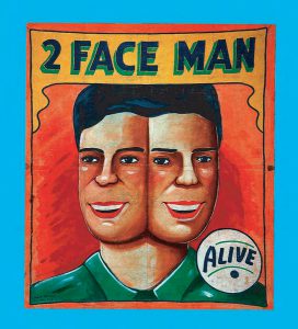 Two Face Man carnival poster