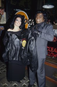 James Brown and wife