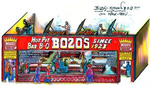 Bozo's Kitchen B-B-Q Pit with walk-thru